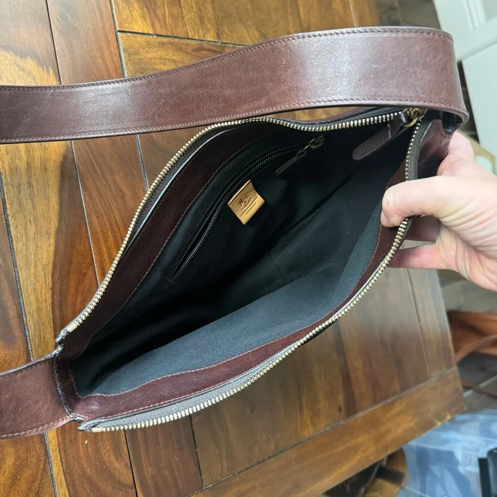 Il Bisonte Oliveta Leather Hobo Bag Caffe - Picture 4 of 14